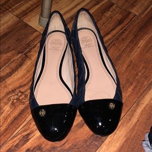 Navy blue Tory Burch flats